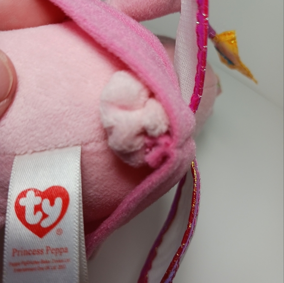 TY Princess Peppa Pig Plush Beanie Baby - Picture 9 of 10